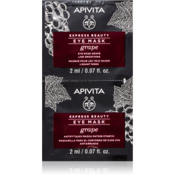 Apivita Express Beauty Line Smoothing Eye Mask Grape masca pentru ochi cu efect de netezire - imagine 2